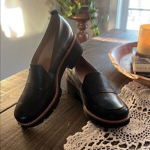 Classic Black Leather Loafers